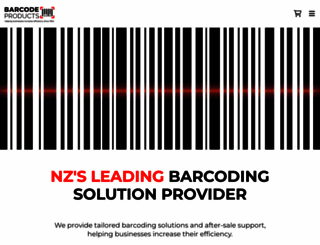 barcodeproducts.co.nz screenshot