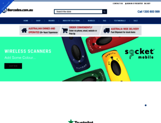 barcodes.com.au screenshot