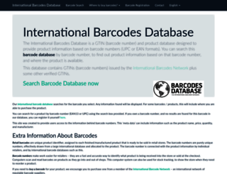 barcodesdatabase.org screenshot