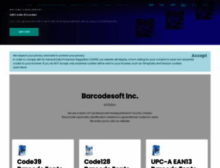 barcodesoft.com screenshot