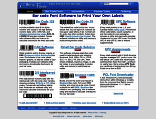 barcodingfonts.com screenshot