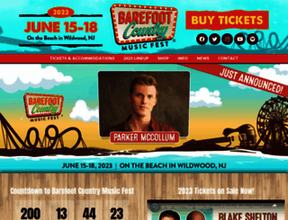 barefootcountrymusicfest.com screenshot