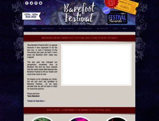 barefootfestival.com screenshot