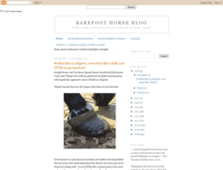 barefoothorseblog.blogspot.com screenshot