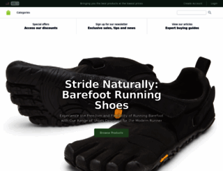 barefootrunningshoes.com screenshot