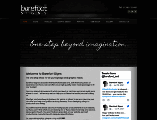barefootsigns.com screenshot