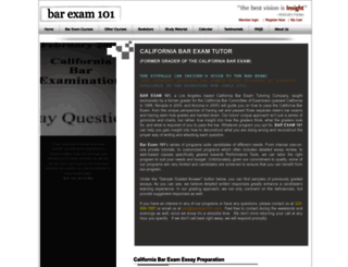 barexam101.com screenshot