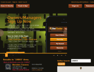 barfinder.com screenshot