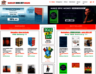 bargainbookhutonline.com screenshot