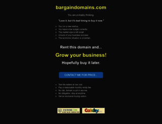 bargaindomains.com screenshot