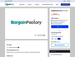 bargainfactory.com screenshot