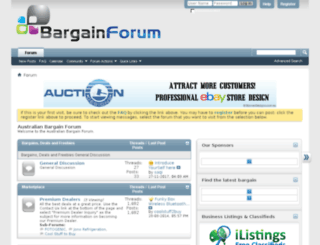bargainforum.com.au screenshot