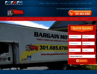 bargainmoversinc.com screenshot