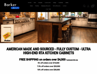 barkercabinets.com screenshot