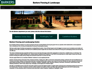 barkers-fencing.co.uk screenshot