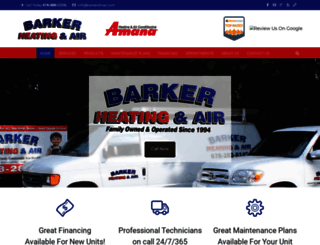 barkershvac.com screenshot