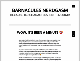 barnacules.wordpress.com screenshot