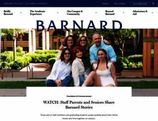 barnard.edu screenshot