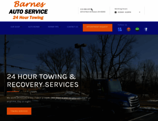 barnesautoandtowingservice.com screenshot