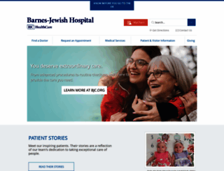 barnesjewish.org screenshot