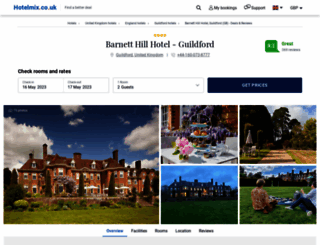 barnett-hill-hotel-guildford.hotelmix.co.uk screenshot