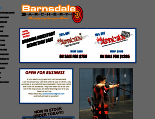 barnsdalearchery.com screenshot