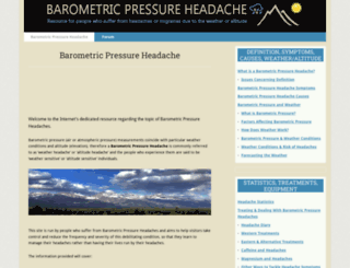 barometricpressureheadache.com screenshot