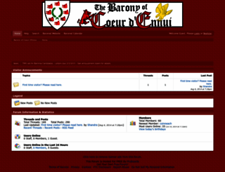baronyofcde.freeforums.net screenshot