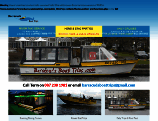 barracudaboattrips.com screenshot