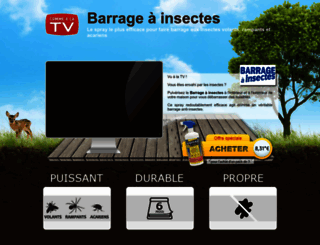 barrage-a-insectes.com screenshot