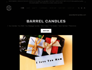 barrelcandles.com screenshot