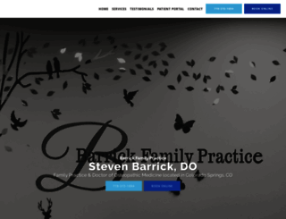 barrickfamilypractice.com screenshot