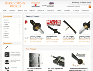 barringtons-swords.com screenshot