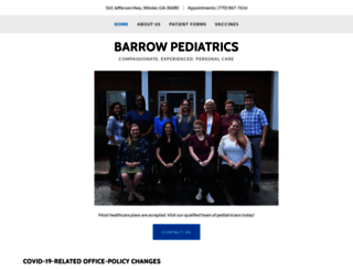barrowpediatrics.com screenshot