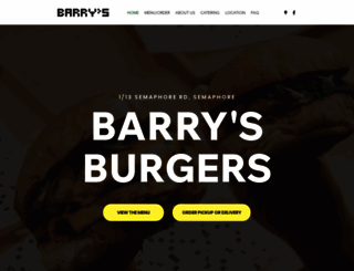 barrysburgers.com.au screenshot