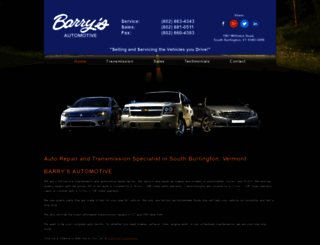barrystransmission.com screenshot