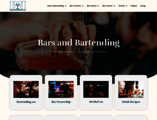barsandbartending.com screenshot