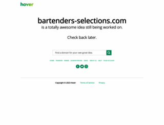 bartenders-selections.com screenshot