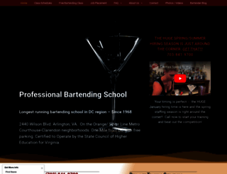 bartending-school.com screenshot