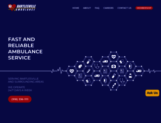 bartlesvilleambulance.com screenshot