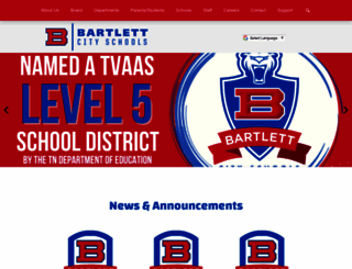 bartlettschools.org screenshot