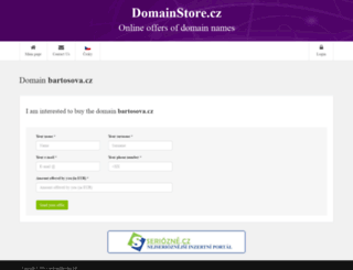 bartosova.cz screenshot