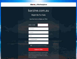 barzine.com.au screenshot