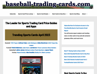 baseball-trading-cards.com screenshot