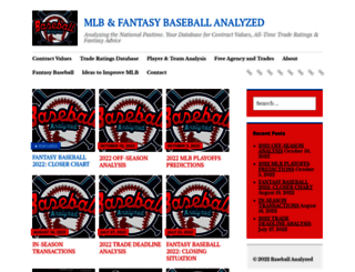 baseballanalyzed.com screenshot