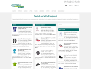 baseballandsoftballequipment.com screenshot