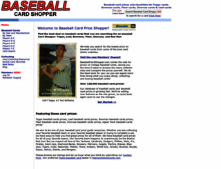 baseballcardshopper.com screenshot