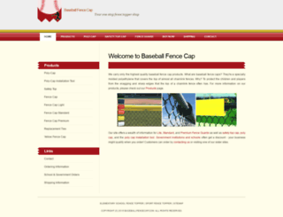 baseballfencecap.com screenshot