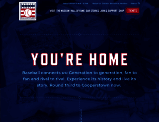 baseballhall.org screenshot