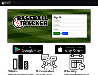 baseballtracker.com screenshot